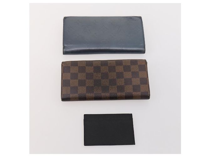 LOUIS VUITTON Bulgari Damier Vernis Epi Wallet PVC 7 Set White Blue Auth BA13273 Bianco Bronzo - vista 14