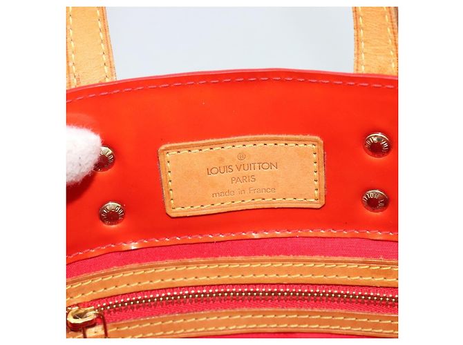 LOUIS VUITTON Monogram Vernis Reade PM Hand Bag Red Rouge M91088 LV Auth ti3944 Rosso - vista 10