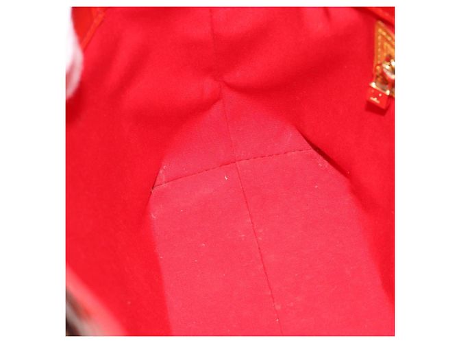 LOUIS VUITTON Monogram Vernis Reade PM Hand Bag Red Rouge M91088 LV Auth ti3944 Rosso - vista 18