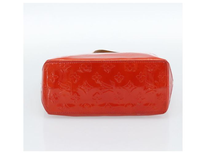 LOUIS VUITTON Monogram Vernis Reade PM Hand Bag Red Rouge M91088 LV Auth ti3944 Rosso - vista 5