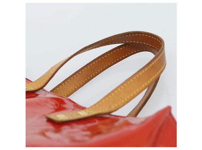 LOUIS VUITTON Monogram Vernis Reade PM Hand Bag Red Rouge M91088 LV Auth ti3944 Rosso - vista 8