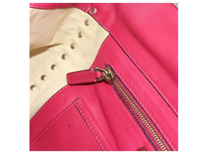 VALENTINO Studs Tote Bag Leder 2way Pink Gold Auth BA13360 Golden - Ansicht 22