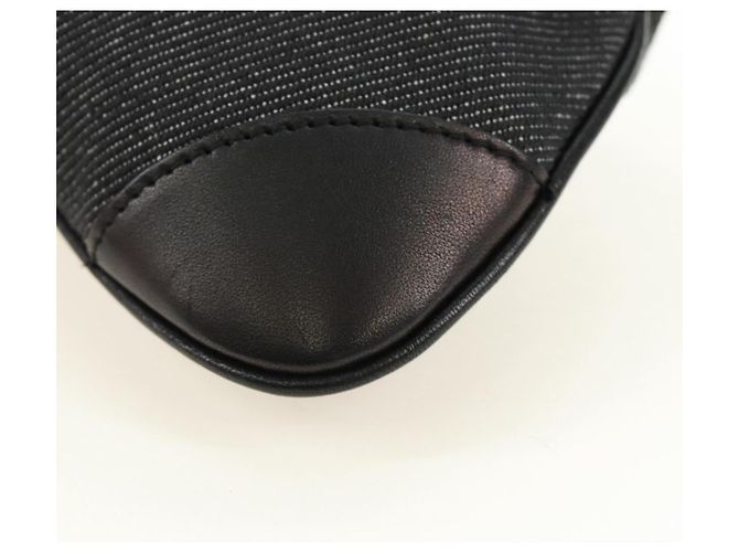 Borsa a Spalla GUCCI Jackie Denim Nero Argento 90667 Auth 184577SAM - vista 17
