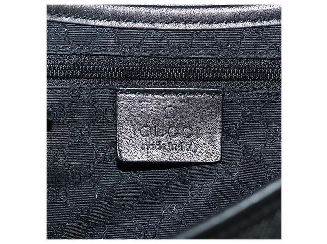 Borsa a Spalla GUCCI Jackie Denim Nero Argento 90667 Auth 184577SAM - vista 20