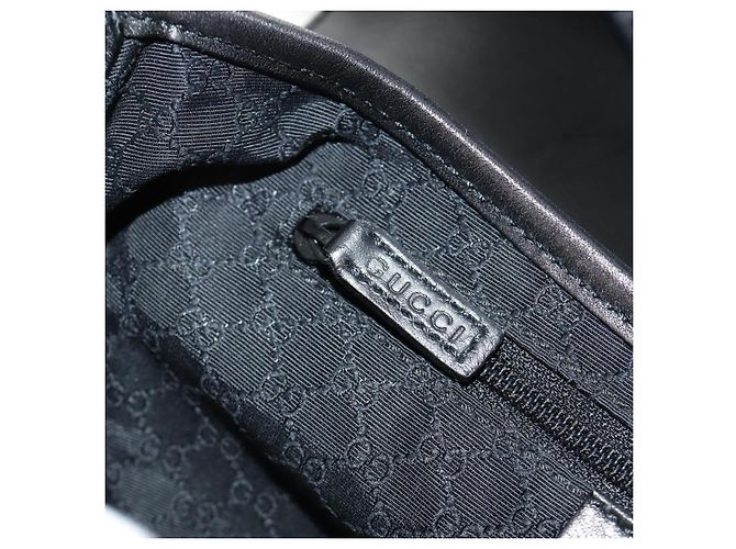 Borsa a Spalla GUCCI Jackie Denim Nero Argento 90667 Auth 184577SAM - vista 24