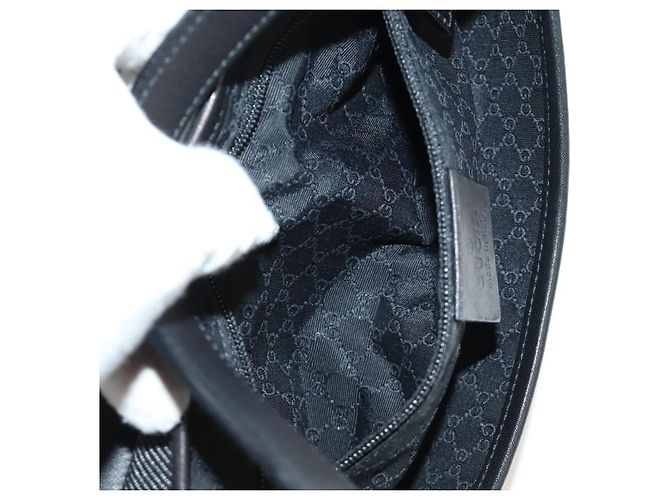 Borsa a Spalla GUCCI Jackie Denim Nero Argento 90667 Auth 184577SAM - vista 25