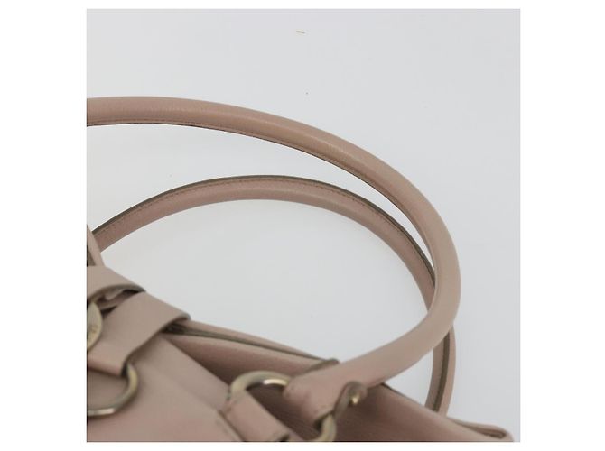 Bolso de mano Salvatore Ferragamo de cuero beige dorado Auth 185164A - vista 14