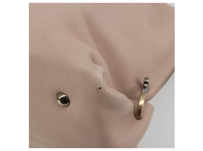 Bolso de mano Salvatore Ferragamo de cuero beige dorado Auth 185164A - vista 16