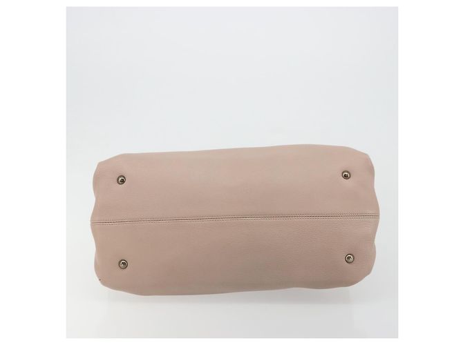 Bolso de mano Salvatore Ferragamo de cuero beige dorado Auth 185164A - vista 5