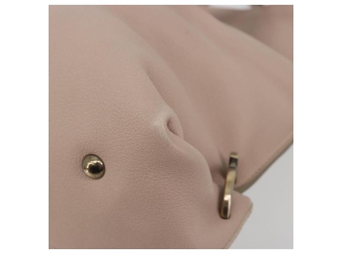 Bolso de mano Salvatore Ferragamo de cuero beige dorado Auth 185164A - vista 8