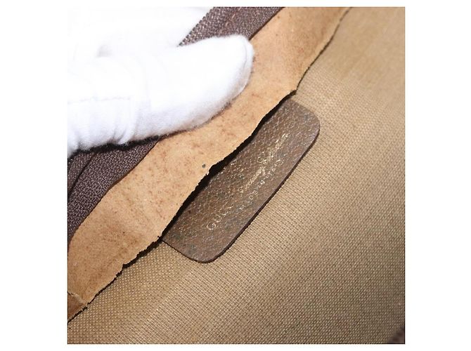 Clutch GUCCI GG Supreme Web Sherry Line PVC Beige 89 02 060 Auth ar13939 - vista 10