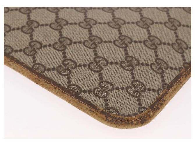 Clutch GUCCI GG Supreme Web Sherry Line PVC Beige 89 02 060 Auth ar13939 - vista 15