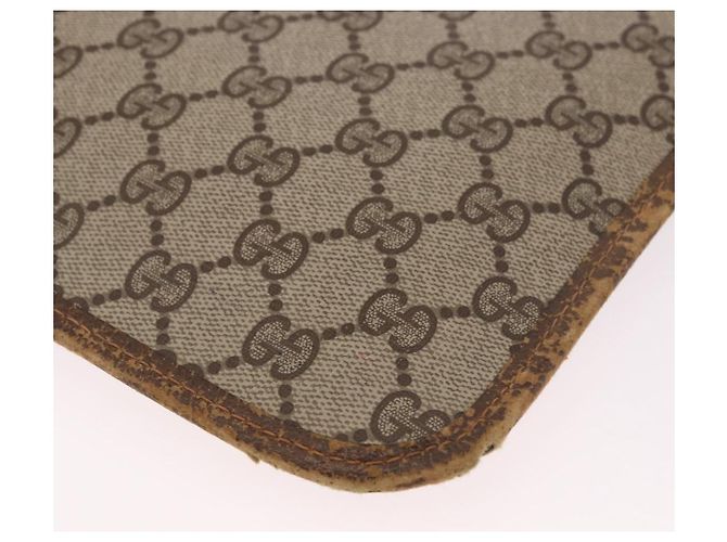 Clutch GUCCI GG Supreme Web Sherry Line PVC Beige 89 02 060 Auth ar13939 - vista 16