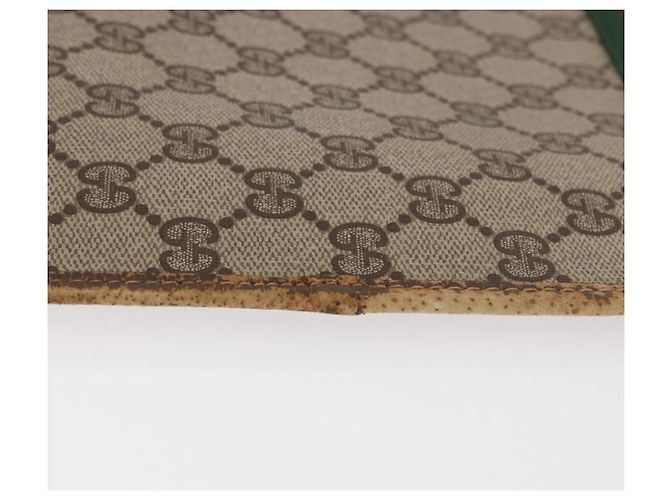 Clutch GUCCI GG Supreme Web Sherry Line PVC Beige 89 02 060 Auth ar13939 - vista 4