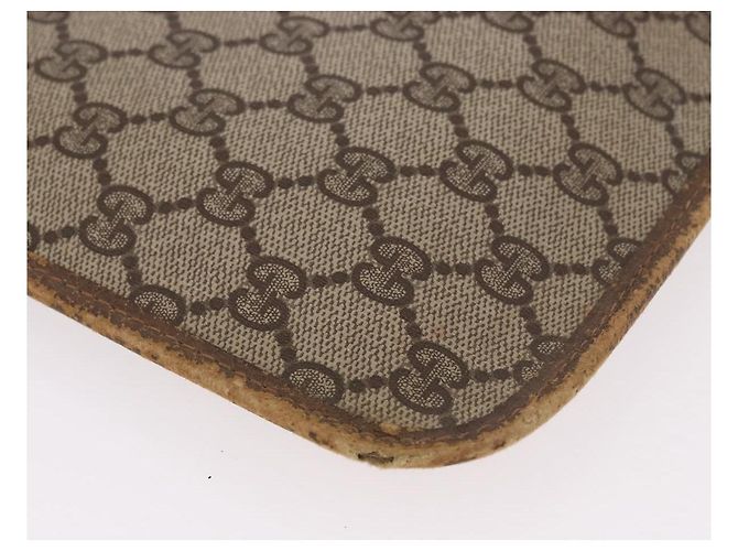 Clutch GUCCI GG Supreme Web Sherry Line PVC Beige 89 02 060 Auth ar13939 - vista 8