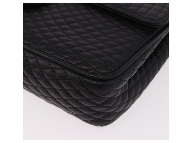 Borsa a Spalla con Catena BALLY in Pelle Nera e Oro Auth kk687A Nero D'oro - vista 14