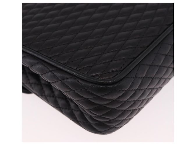 Borsa a Spalla con Catena BALLY in Pelle Nera e Oro Auth kk687A Nero D'oro - vista 15