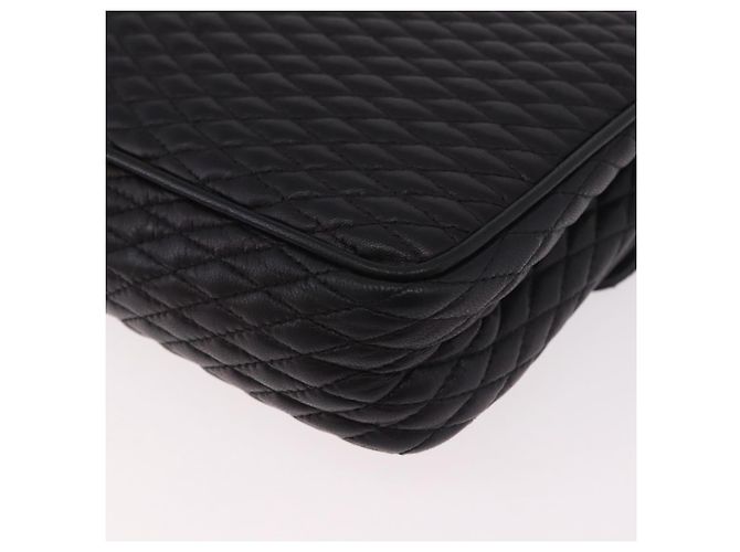 Borsa a Spalla con Catena BALLY in Pelle Nera e Oro Auth kk687A Nero D'oro - vista 16