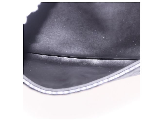 Borsa a Spalla con Catena BALLY in Pelle Nera e Oro Auth kk687A Nero D'oro - vista 23