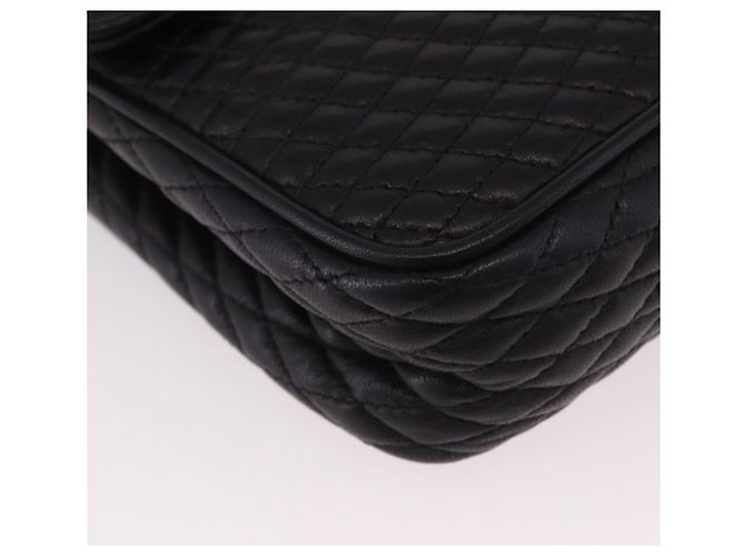 Borsa a Spalla con Catena BALLY in Pelle Nera e Oro Auth kk687A Nero D'oro - vista 9