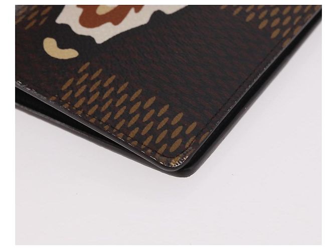 LOUIS VUITTON Damier Ebene Giant LV NIGO Portefeuille Braza Auth 185414SAV - vista 14