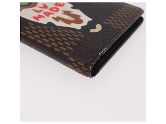 LOUIS VUITTON Damier Ebene Giant LV NIGO Portefeuille Braza Auth 185414SAV - vista 7