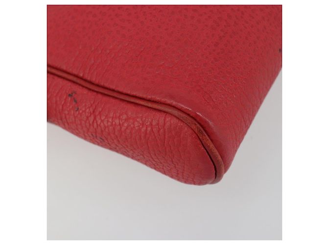 Borsa a tracolla Christian Dior in pelle rossa oro Auth ti3976 Rosso D'oro - vista 15