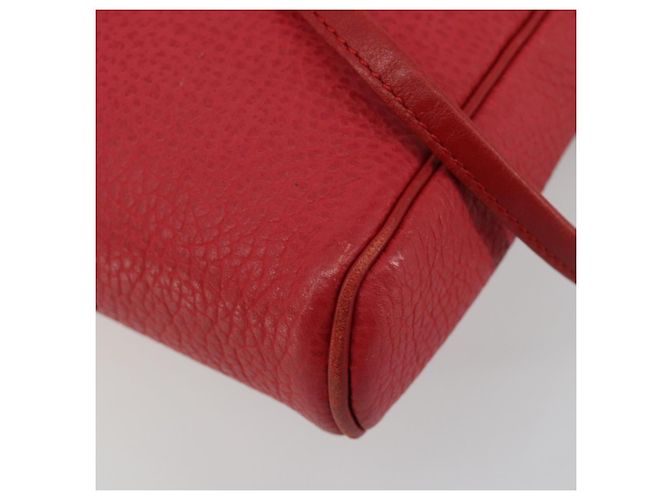 Borsa a tracolla Christian Dior in pelle rossa oro Auth ti3976 Rosso D'oro - vista 16