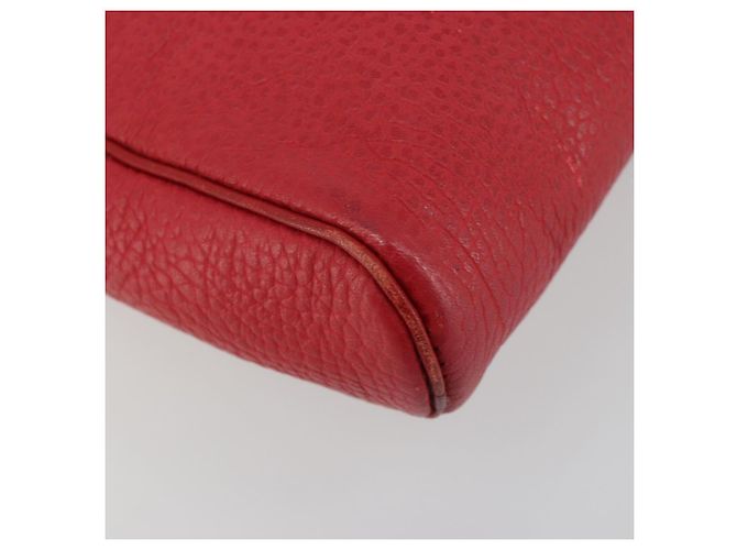 Borsa a tracolla Christian Dior in pelle rossa oro Auth ti3976 Rosso D'oro - vista 17