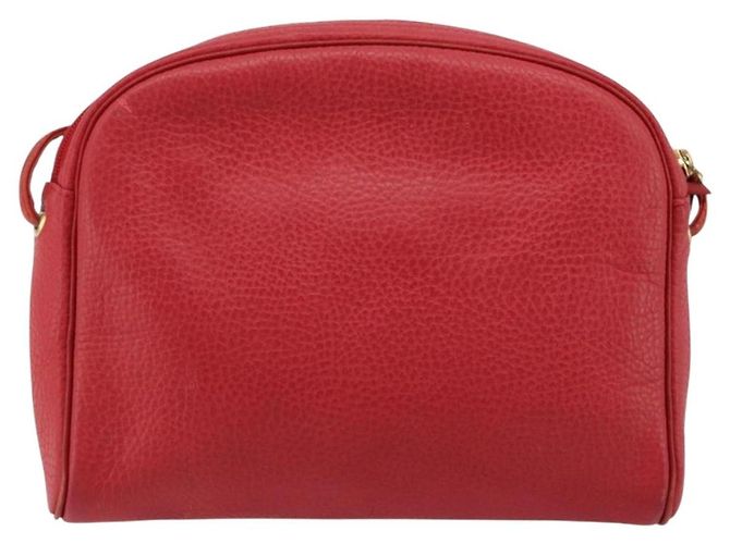 Borsa a tracolla Christian Dior in pelle rossa oro Auth ti3976 Rosso D'oro - vista 2