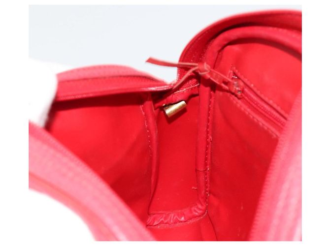 Borsa a tracolla Christian Dior in pelle rossa oro Auth ti3976 Rosso D'oro - vista 21