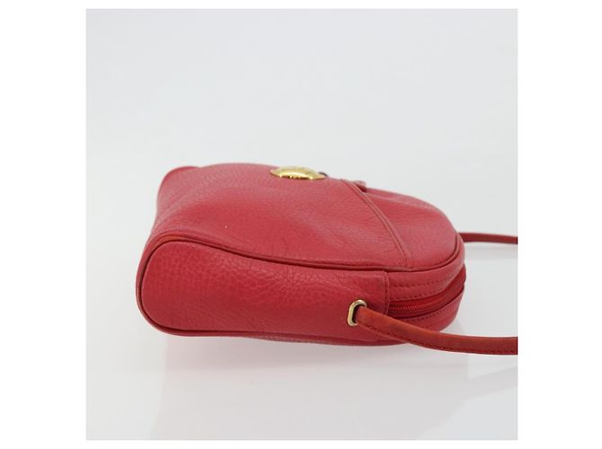 Borsa a tracolla Christian Dior in pelle rossa oro Auth ti3976 Rosso D'oro - vista 3