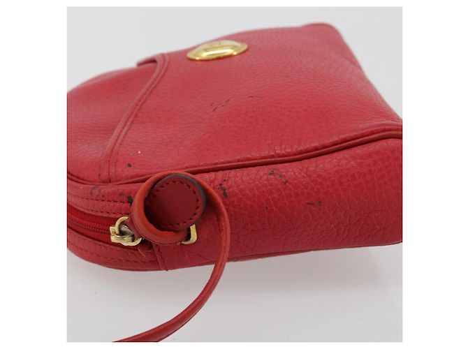 Borsa a tracolla Christian Dior in pelle rossa oro Auth ti3976 Rosso D'oro - vista 5