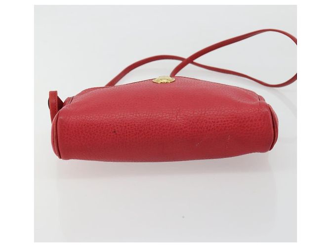 Borsa a tracolla Christian Dior in pelle rossa oro Auth ti3976 Rosso D'oro - vista 6