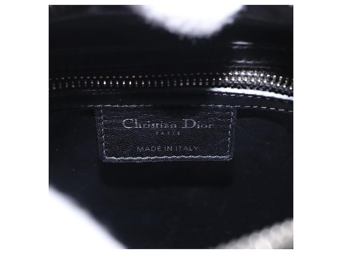 Borsa Tote Lady Dior Cannage Christian Dior paillettes 2way Rosa Argento Auth 184845SM - vista 23