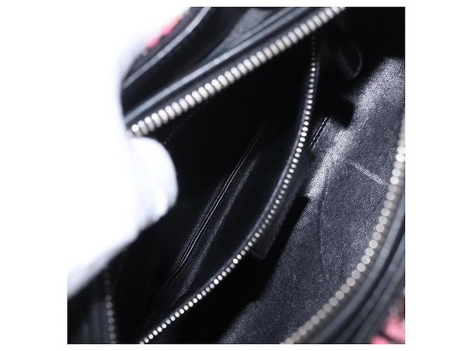Borsa Tote Lady Dior Cannage Christian Dior paillettes 2way Rosa Argento Auth 184845SM - vista 27