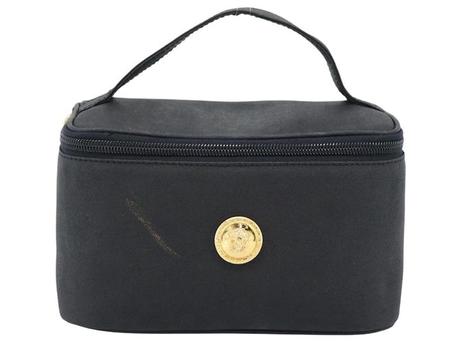Borsa a Mano Gianni Versace Vanity Pelle Nera e Oro Auth bs35548 Nero D'oro - vista 13