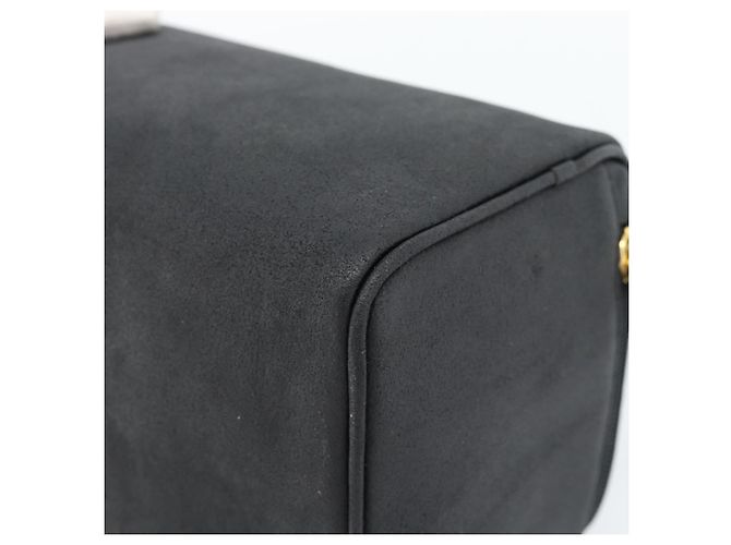 Borsa a Mano Gianni Versace Vanity Pelle Nera e Oro Auth bs35548 Nero D'oro - vista 15