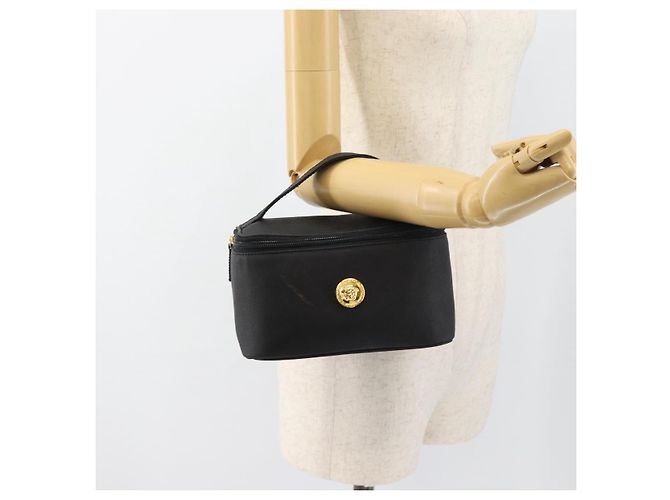 Borsa a Mano Gianni Versace Vanity Pelle Nera e Oro Auth bs35548 Nero D'oro - vista 19