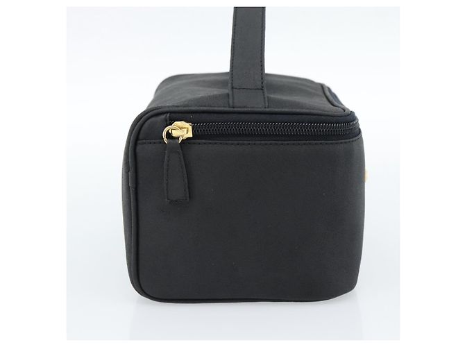 Borsa a Mano Gianni Versace Vanity Pelle Nera e Oro Auth bs35548 Nero D'oro - vista 3