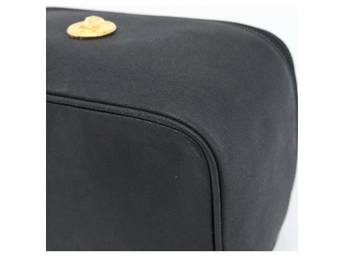 Borsa a Mano Gianni Versace Vanity Pelle Nera e Oro Auth bs35548 Nero D'oro - vista 9