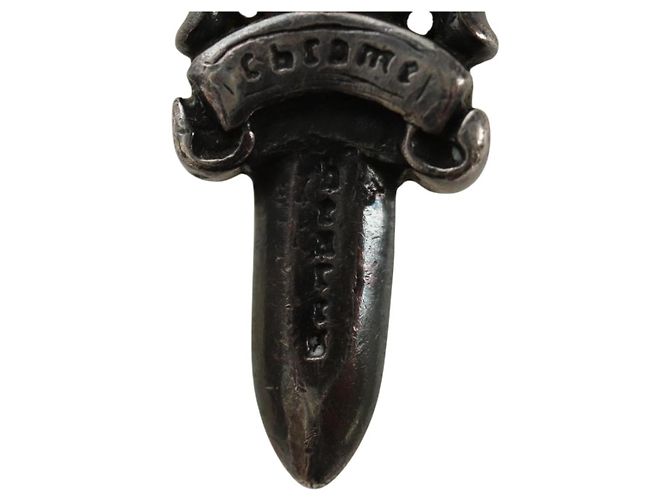 Pendente Ciondolo Daga Chrome Hearts Top Ag925 Silver Auth 184246M Argento - vista 5