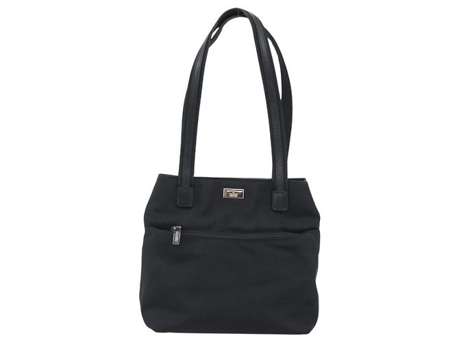 GUCCI Tote Bag Canvas Schwarz Silber 002 1075 Auth ti3969 - Ansicht 13