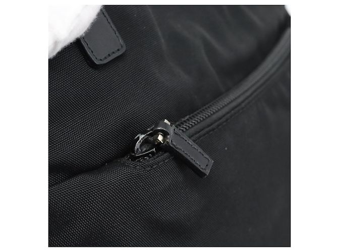 GUCCI Tote Bag Canvas Schwarz Silber 002 1075 Auth ti3969 - Ansicht 17