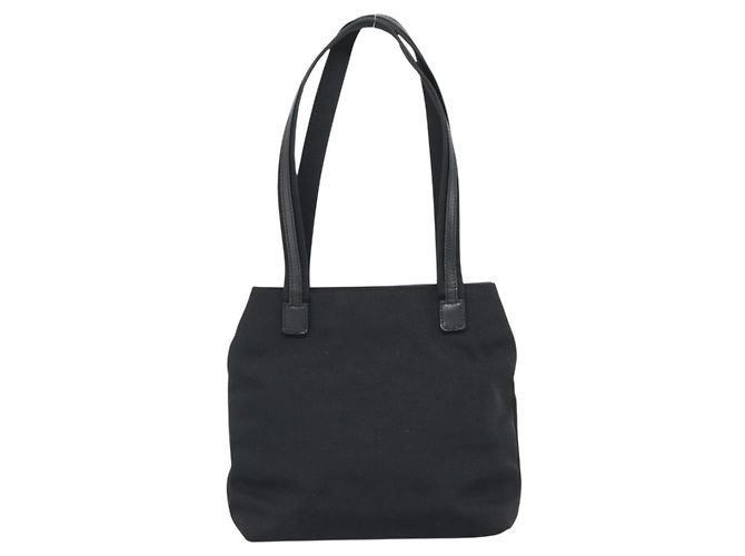 GUCCI Tote Bag Canvas Schwarz Silber 002 1075 Auth ti3969 - Ansicht 2