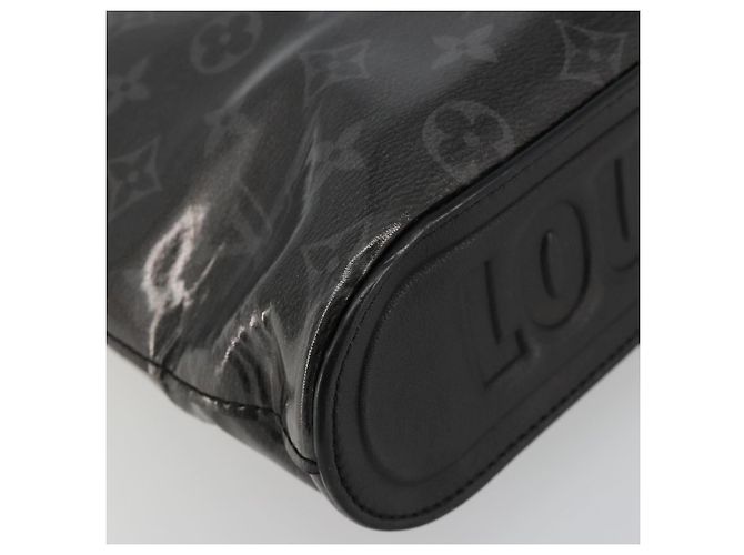 LOUIS VUITTON Monogram Eclipse Glaze Pochette Cosmos Black M63373 Auth BA13371 Nero - vista 14