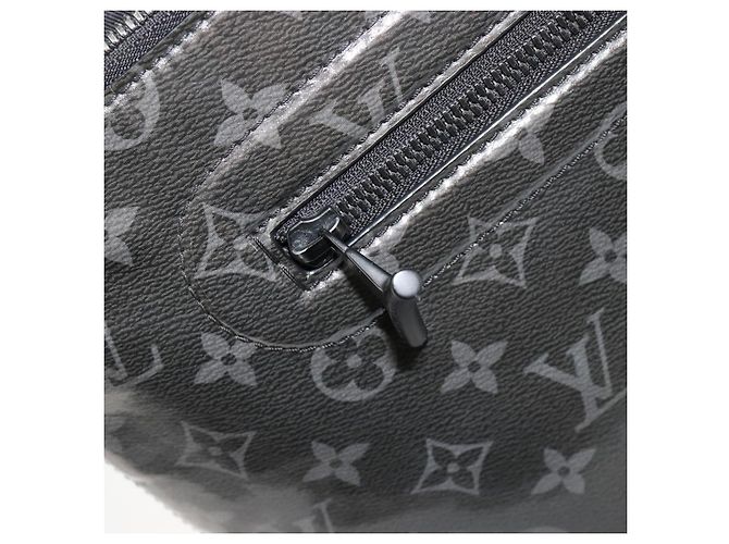 LOUIS VUITTON Monogram Eclipse Glaze Pochette Cosmos Black M63373 Auth BA13371 Nero - vista 20