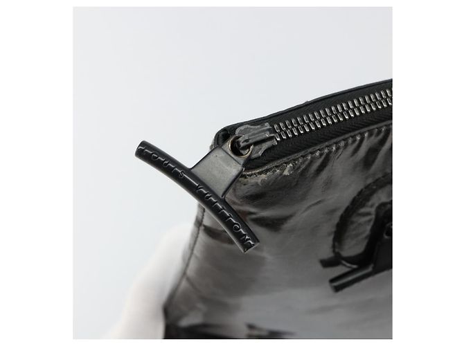 LOUIS VUITTON Monogram Eclipse Glaze Pochette Cosmos Black M63373 Auth BA13371 Nero - vista 9