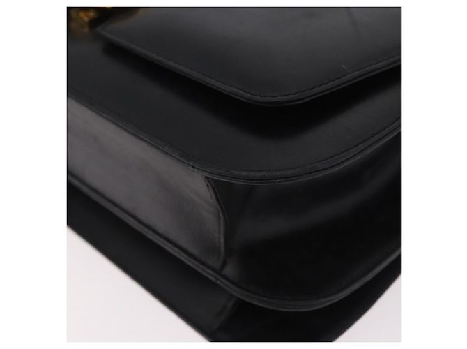 Céline Borsa a Spalla CELINE Horse Carriage in Pelle Nera e Oro Auth 185494 Nero D'oro - vista 14