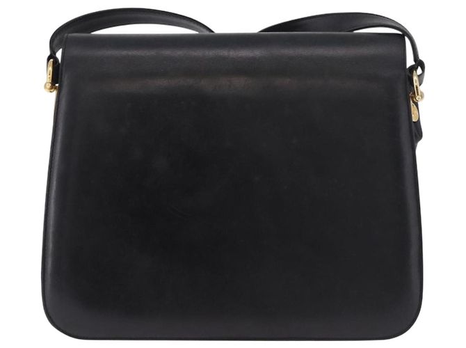 Céline Borsa a Spalla CELINE Horse Carriage in Pelle Nera e Oro Auth 185494 Nero D'oro - vista 2